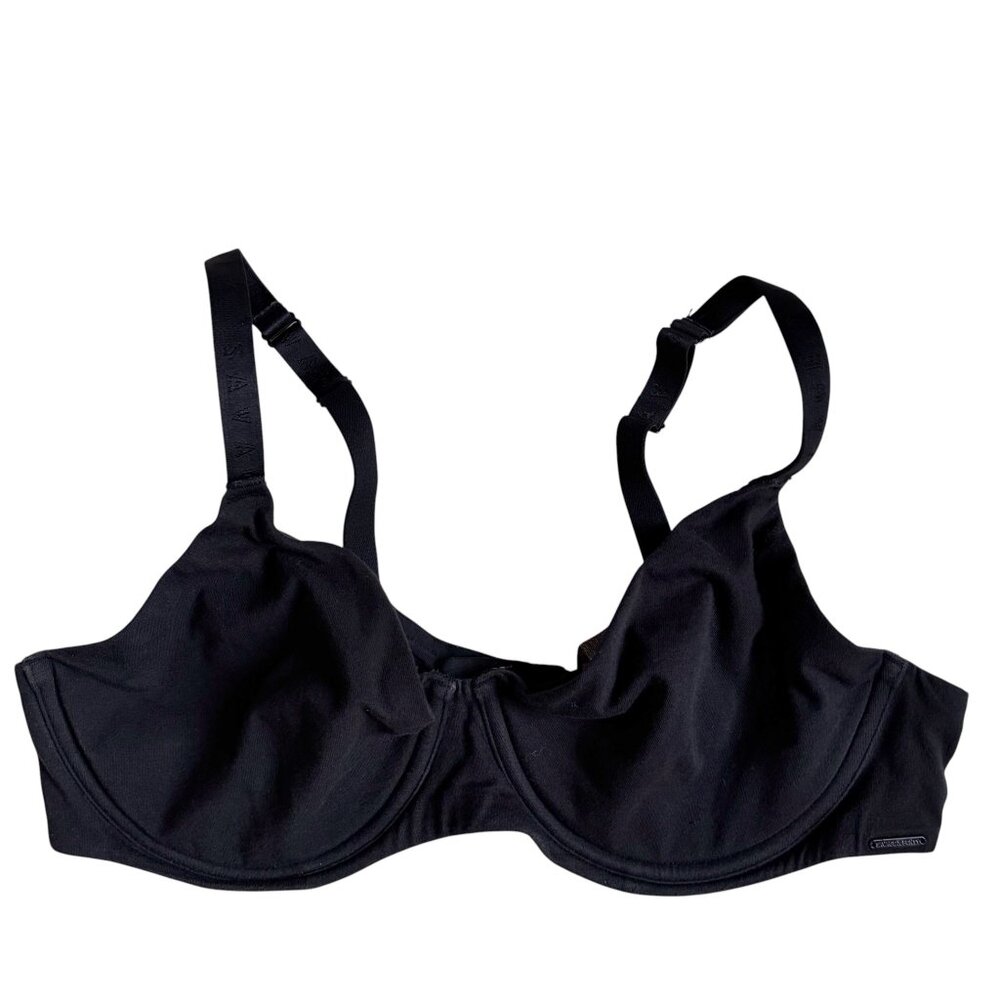 Savage x Fenty Cotton Essentials Unlined Bra (Black) - 40D
